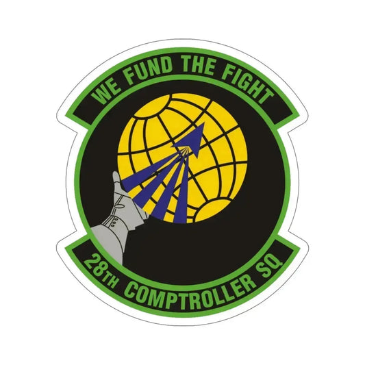 28th Comptroller Squadron (U.S. Air Force) STICKER Vinyl Die-Cut Decal 6 Inch - The Sticker Space