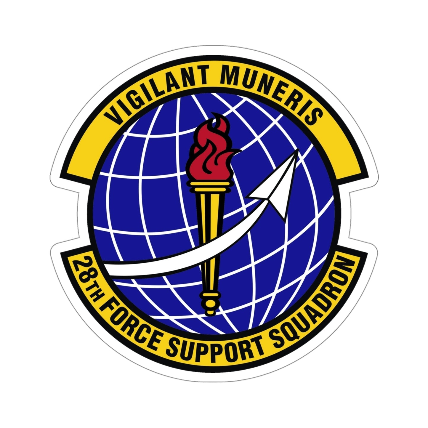 28th Force Support Squadron (U.S. Air Force) STICKER Vinyl Die-Cut Decal-4 Inch-The Sticker Space