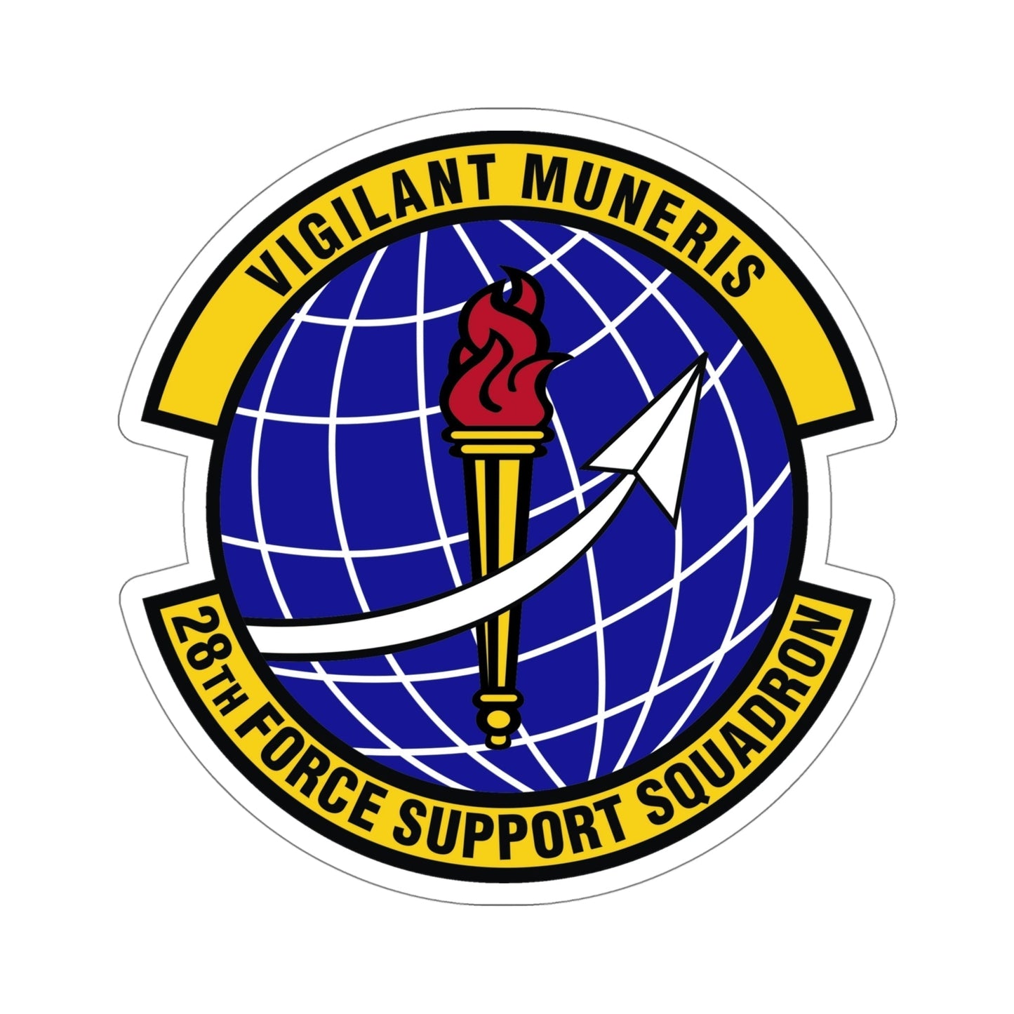 28th Force Support Squadron (U.S. Air Force) STICKER Vinyl Die-Cut Decal-5 Inch-The Sticker Space