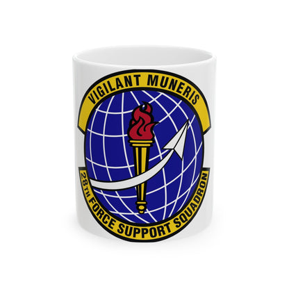 28th Force Support Squadron (U.S. Air Force) White Coffee Mug-11oz-The Sticker Space