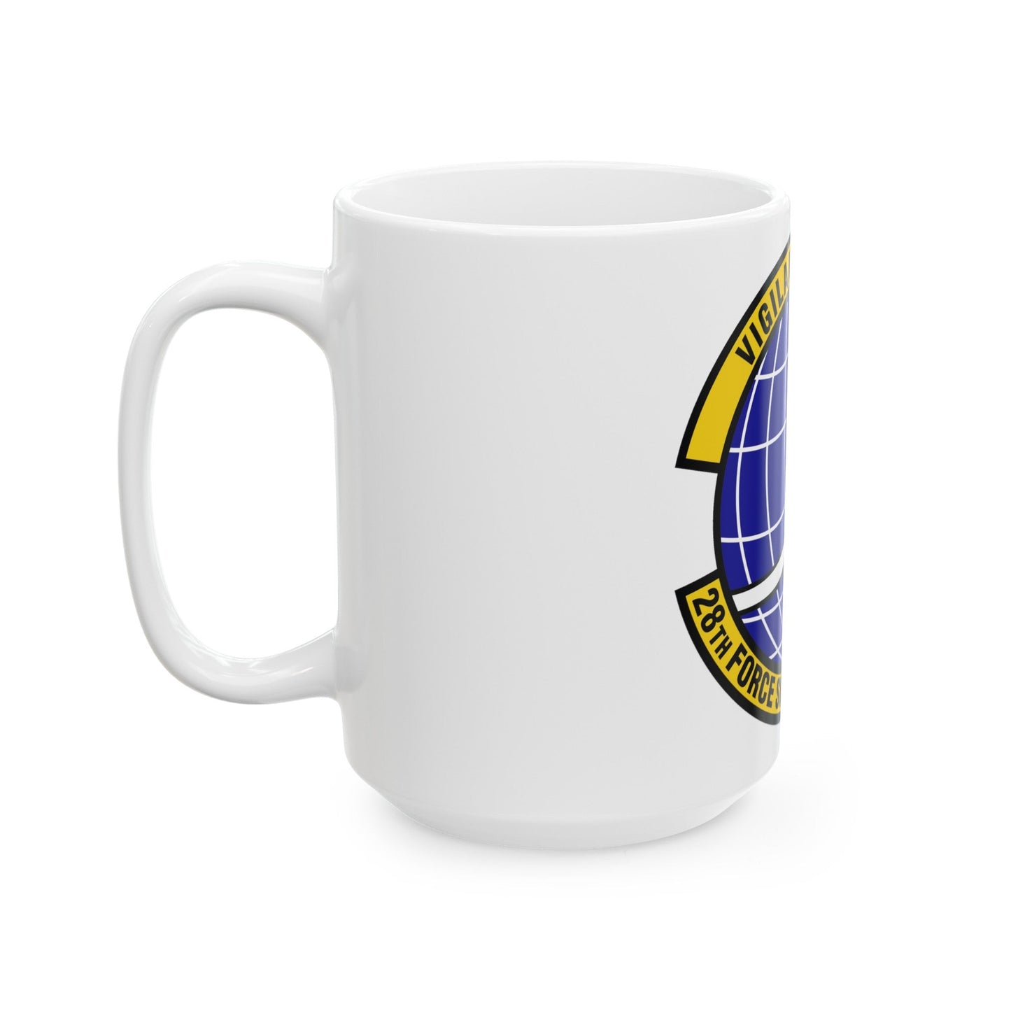 28th Force Support Squadron (U.S. Air Force) White Coffee Mug-The Sticker Space