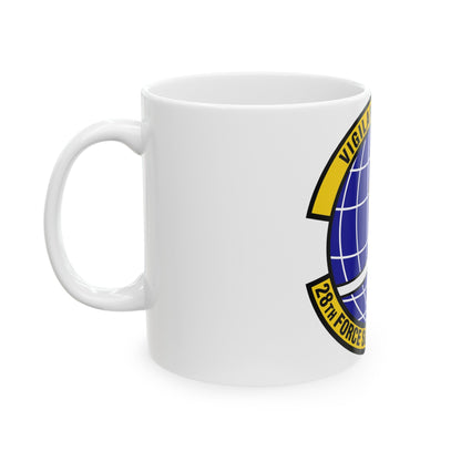 28th Force Support Squadron (U.S. Air Force) White Coffee Mug-The Sticker Space