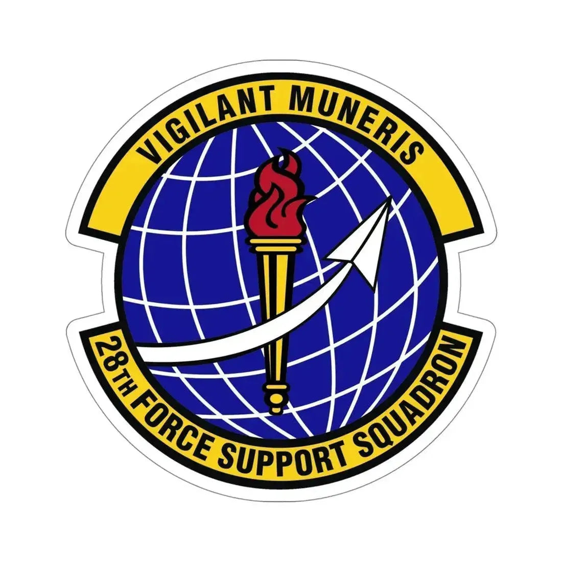 28th Force Support Squadron (U.S. Air Force) STICKER Vinyl Die-Cut Decal 5 Inch - The Sticker Space