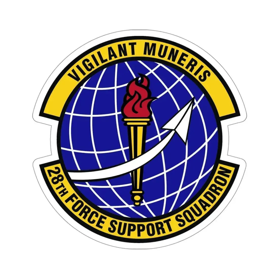 28th Force Support Squadron (U.S. Air Force) STICKER Vinyl Die-Cut Decal - The Sticker Space