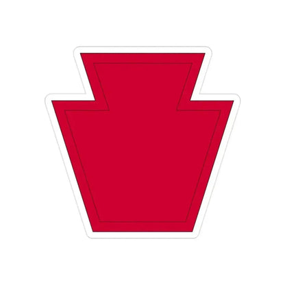 28th Infantry Division SSI 19182015 (U.S. Army) REVERSE PRINT Transparent Die-Cut STICKER 2 Inch Die-Cut Transparent - The Sticker Space