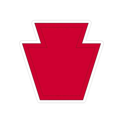 28th Infantry Division SSI 19182015 (U.S. Army) REVERSE PRINT Transparent Die-Cut STICKER 3 Inch Die-Cut Transparent - The Sticker Space