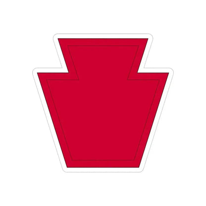 28th Infantry Division SSI 19182015 (U.S. Army) REVERSE PRINT Transparent Die-Cut STICKER 6 Inch Die-Cut Transparent - The Sticker Space