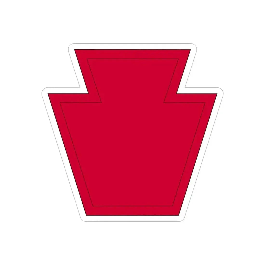 28th Infantry Division SSI 19182015 (U.S. Army) REVERSE PRINT Transparent Die-Cut STICKER - The Sticker Space