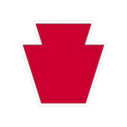 28th Infantry Division SSI 19182015 (U.S. Army) REVERSE PRINT Transparent Die-Cut STICKER - The Sticker Space