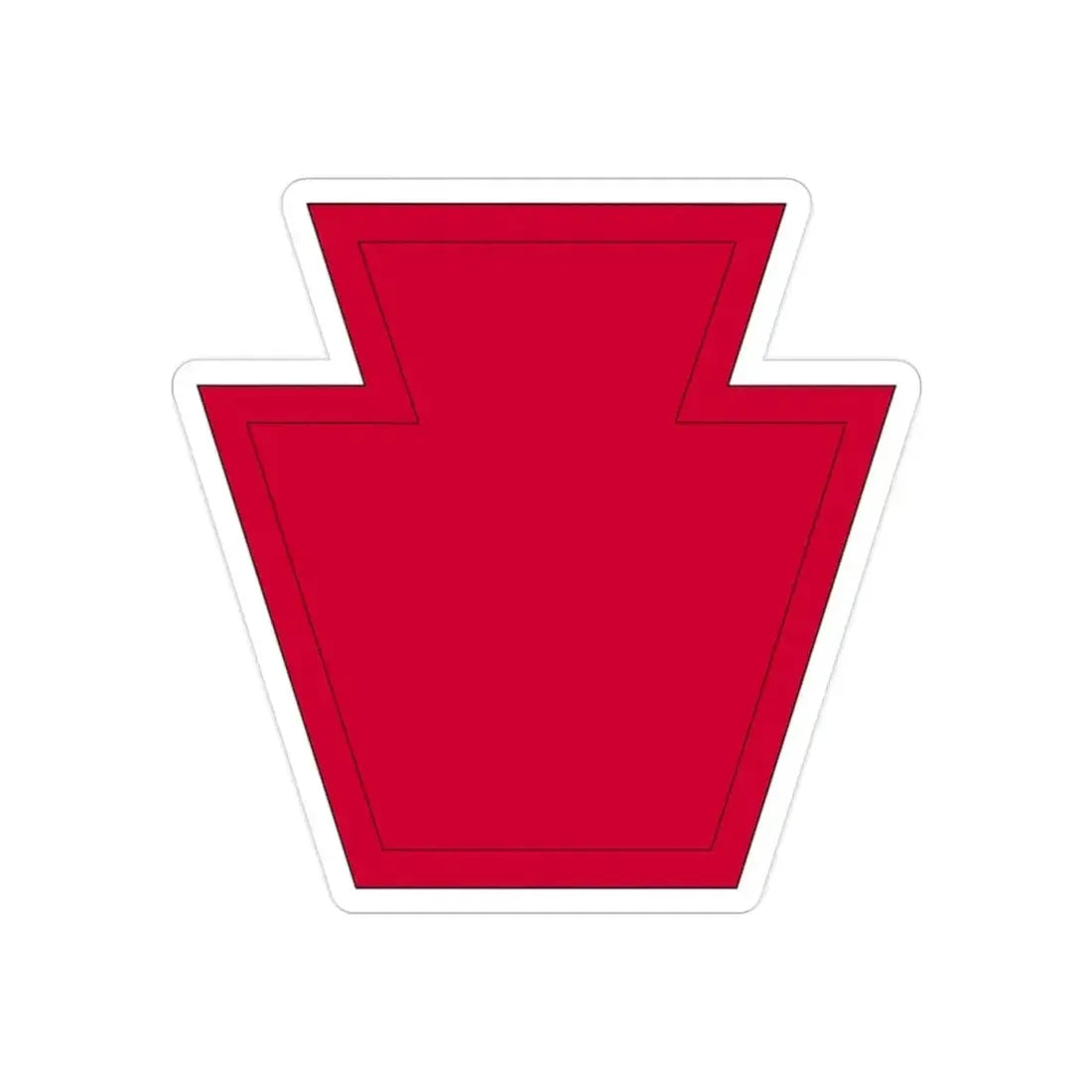 28th Infantry Division SSI 19182015 (U.S. Army) REVERSE PRINT Transparent Die-Cut STICKER - The Sticker Space