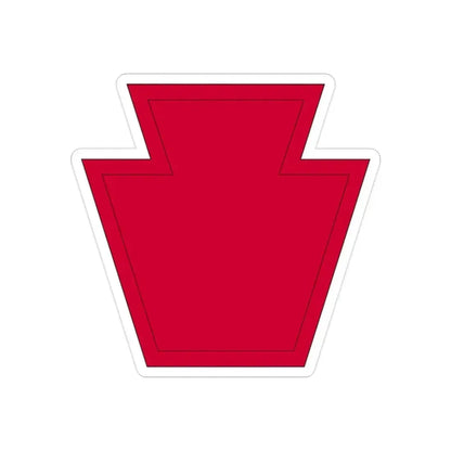 28th Infantry Division SSI 19182015 (U.S. Army) REVERSE PRINT Transparent Die-Cut STICKER - The Sticker Space