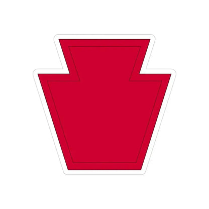 28th Infantry Division SSI 19182015 (U.S. Army) REVERSE PRINT Transparent Die-Cut STICKER - The Sticker Space