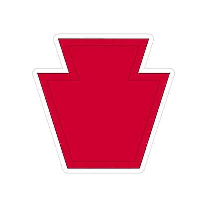 28th Infantry Division SSI 19182015 (U.S. Army) REVERSE PRINT Transparent Die-Cut STICKER - The Sticker Space