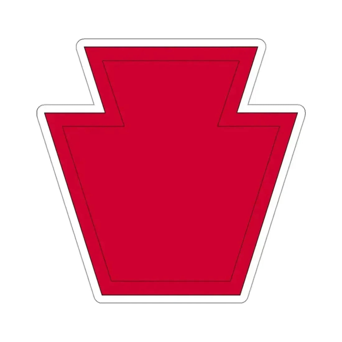 28th Infantry Division SSI 19182015 (U.S. Army) STICKER Vinyl Kiss-Cut Decal 3 Inch White - The Sticker Space