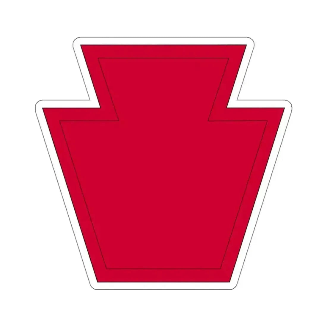 28th Infantry Division SSI 19182015 (U.S. Army) STICKER Vinyl Kiss-Cut Decal 4 Inch White - The Sticker Space