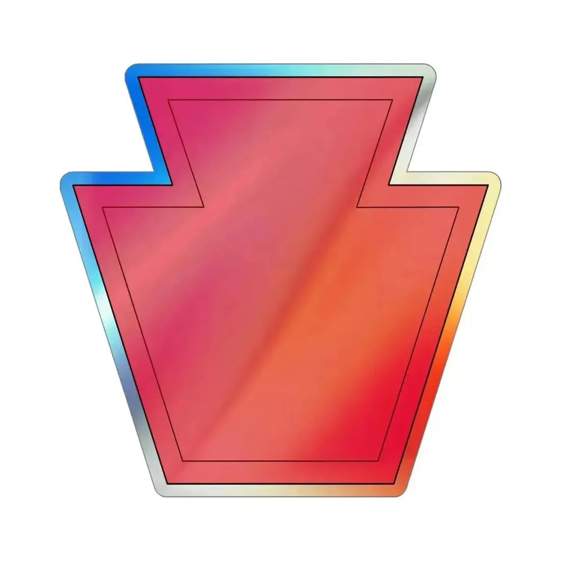 28th Infantry Division (U.S. Army) Holographic STICKER Die-Cut Vinyl Decal 4 Inch Holographic - The Sticker Space
