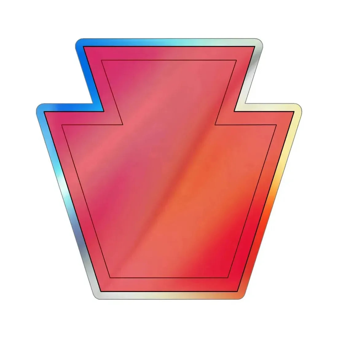 28th Infantry Division (U.S. Army) Holographic STICKER Die-Cut Vinyl Decal 5 Inch Holographic - The Sticker Space