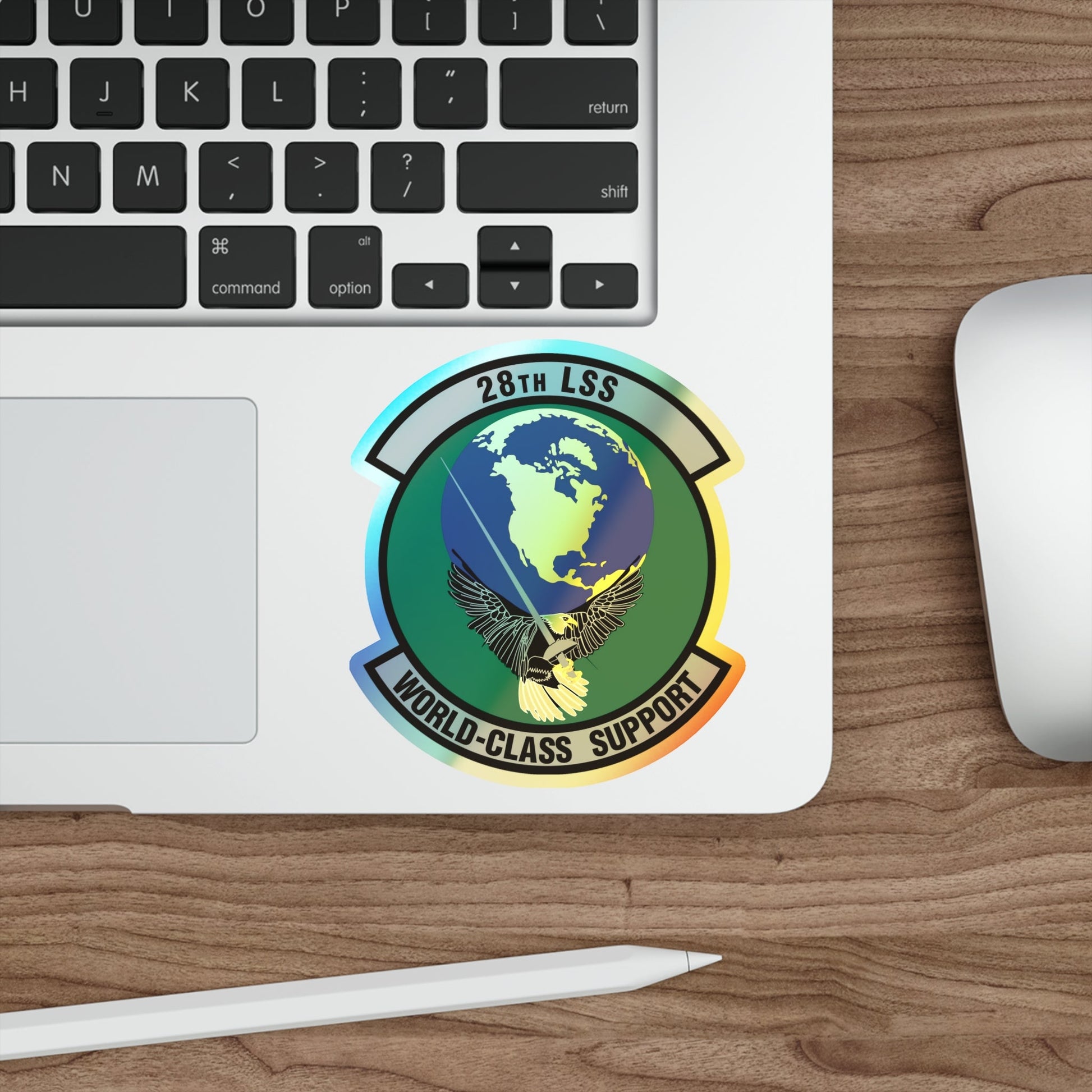 28th Logistics Support Squadron (U.S. Air Force) Holographic STICKER Die-Cut Vinyl Decal-The Sticker Space