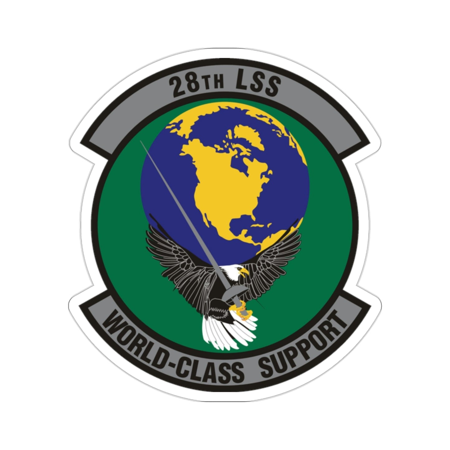 28th Logistics Support Squadron (U.S. Air Force) STICKER Vinyl Die-Cut Decal-2 Inch-The Sticker Space