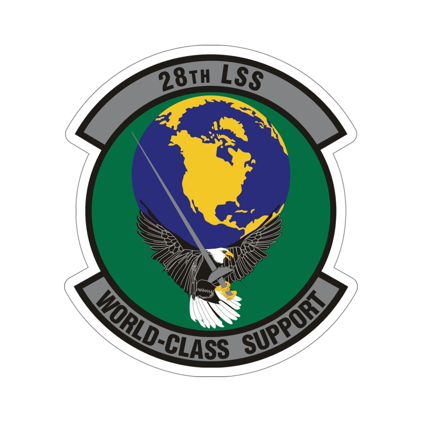 28th Logistics Support Squadron (U.S. Air Force) STICKER Vinyl Die-Cut Decal-5 Inch-The Sticker Space