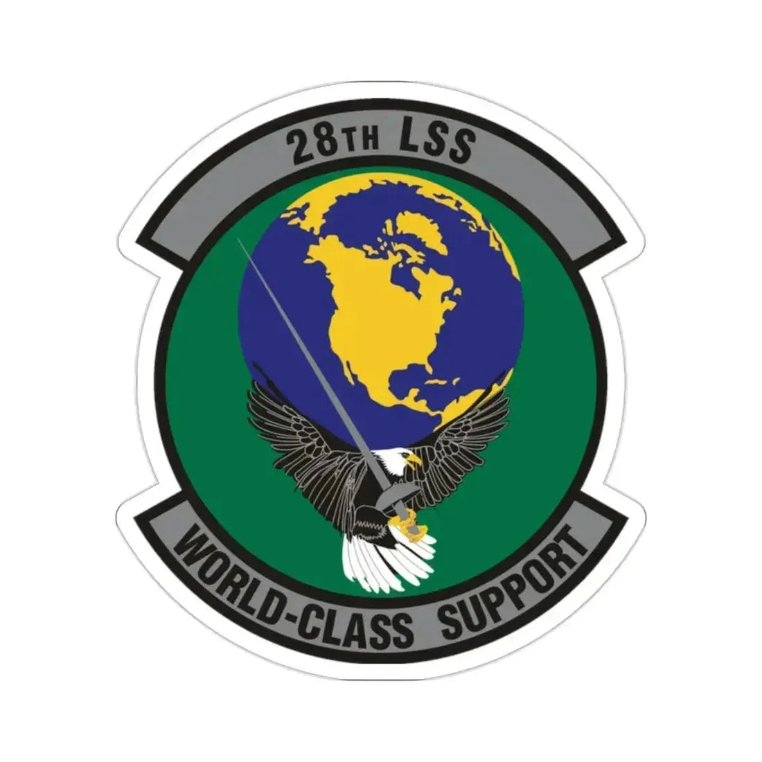 28th Logistics Support Squadron (U.S. Air Force) STICKER Vinyl Die-Cut Decal 2 Inch - The Sticker Space