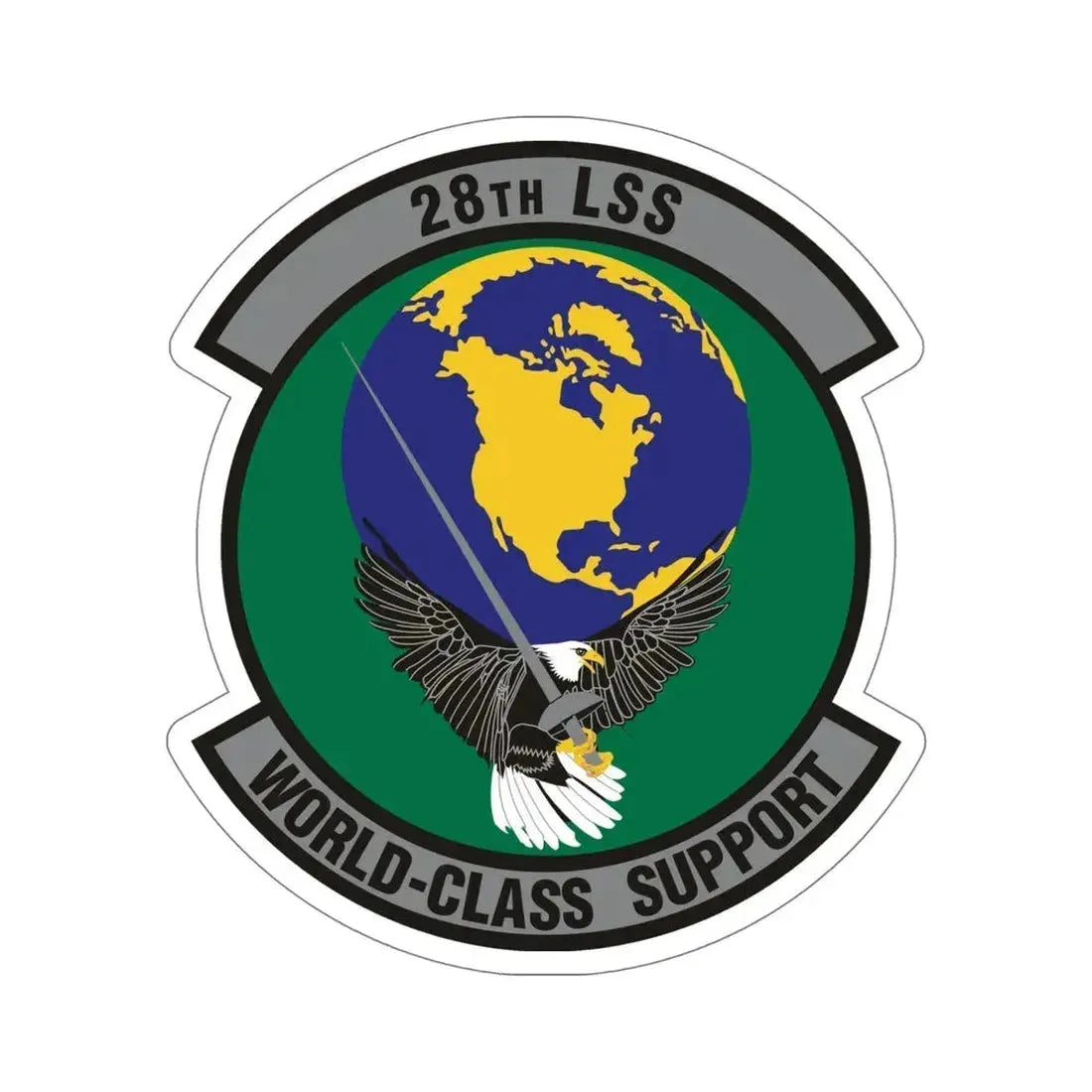 28th Logistics Support Squadron (U.S. Air Force) STICKER Vinyl Die-Cut Decal - The Sticker Space