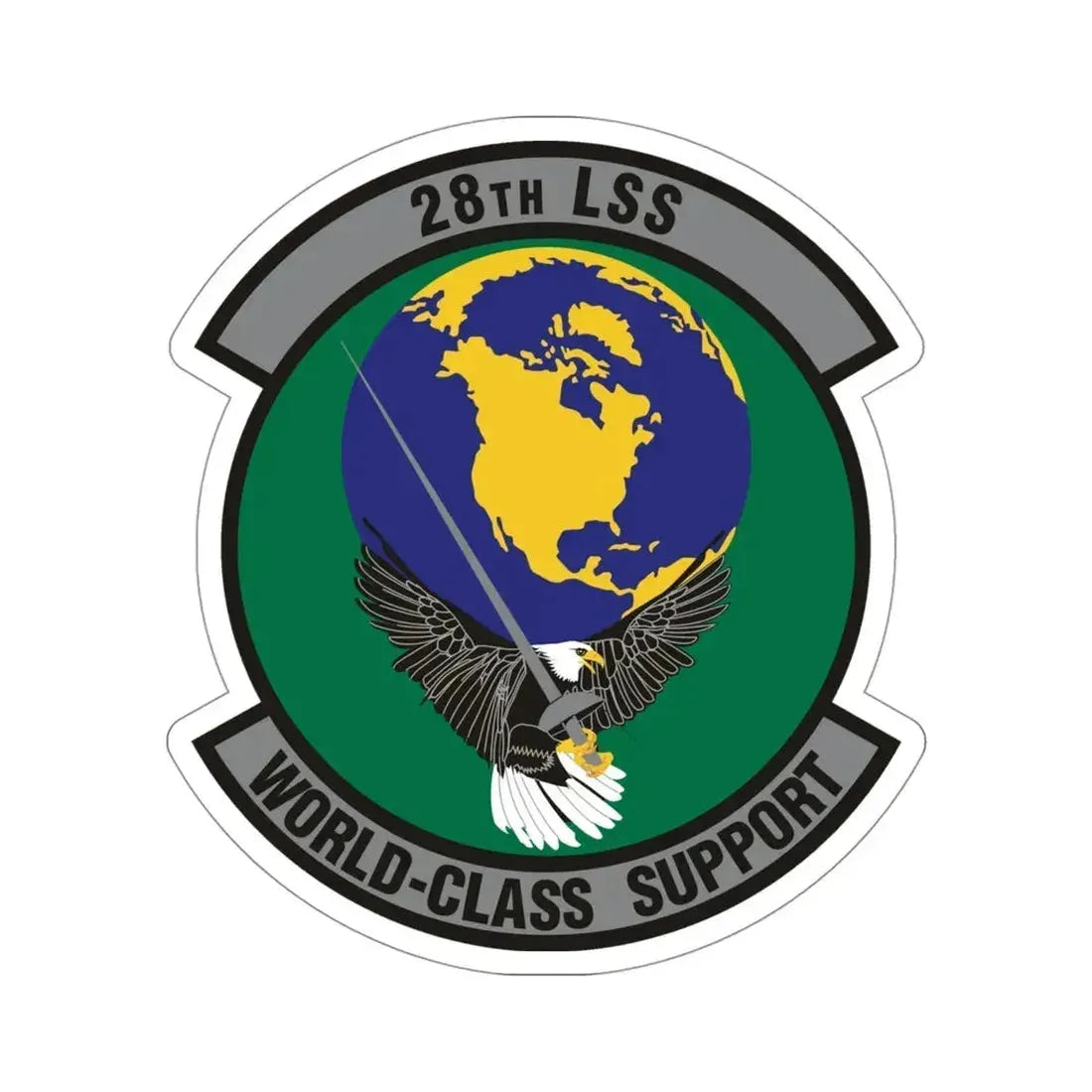 28th Logistics Support Squadron (U.S. Air Force) STICKER Vinyl Die-Cut Decal - The Sticker Space