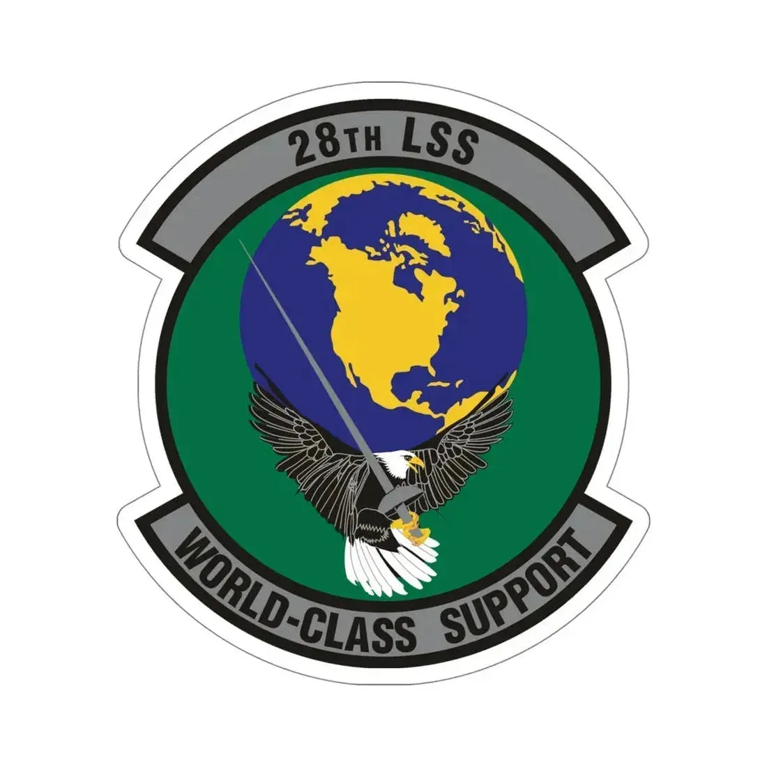 28th Logistics Support Squadron (U.S. Air Force) STICKER Vinyl Die-Cut Decal - The Sticker Space