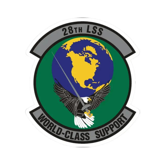 28th Logistics Support Squadron (U.S. Air Force) STICKER Vinyl Kiss-Cut Decal 2 Inch White - The Sticker Space
