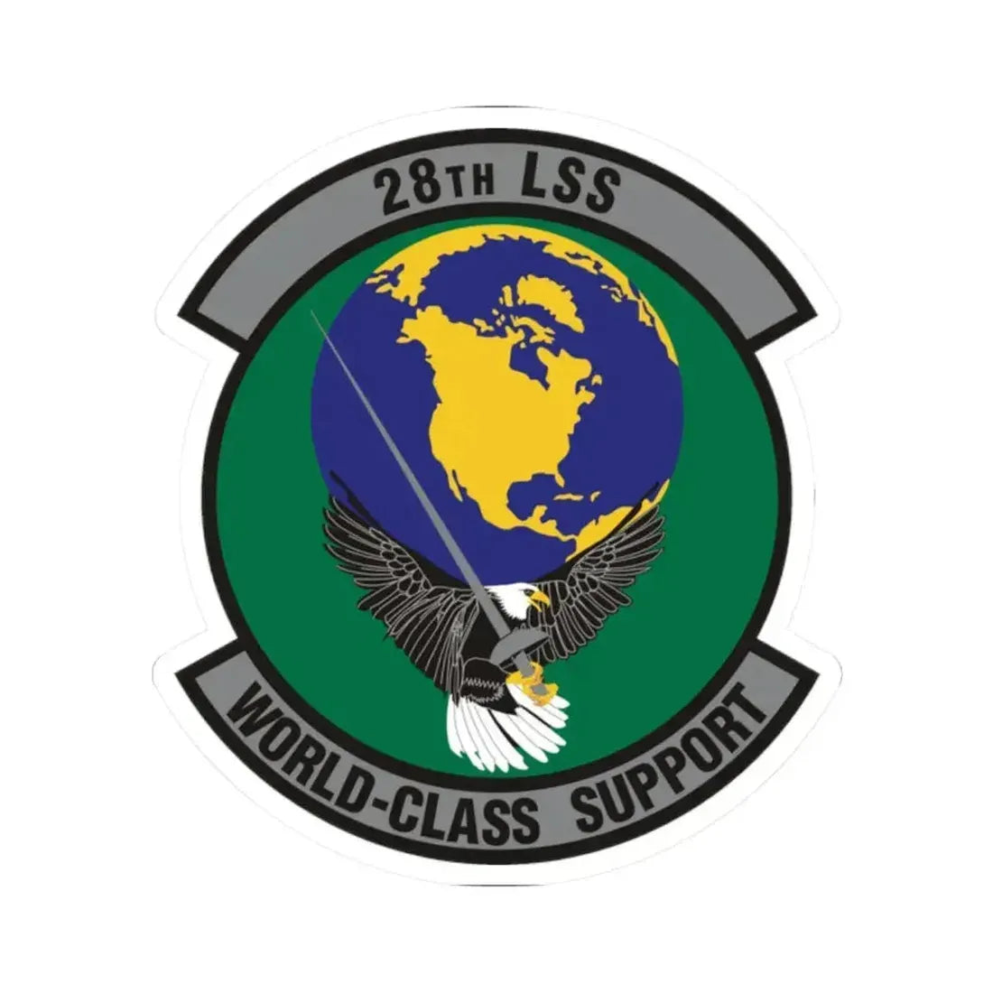 28th Logistics Support Squadron (U.S. Air Force) STICKER Vinyl Kiss-Cut Decal - The Sticker Space