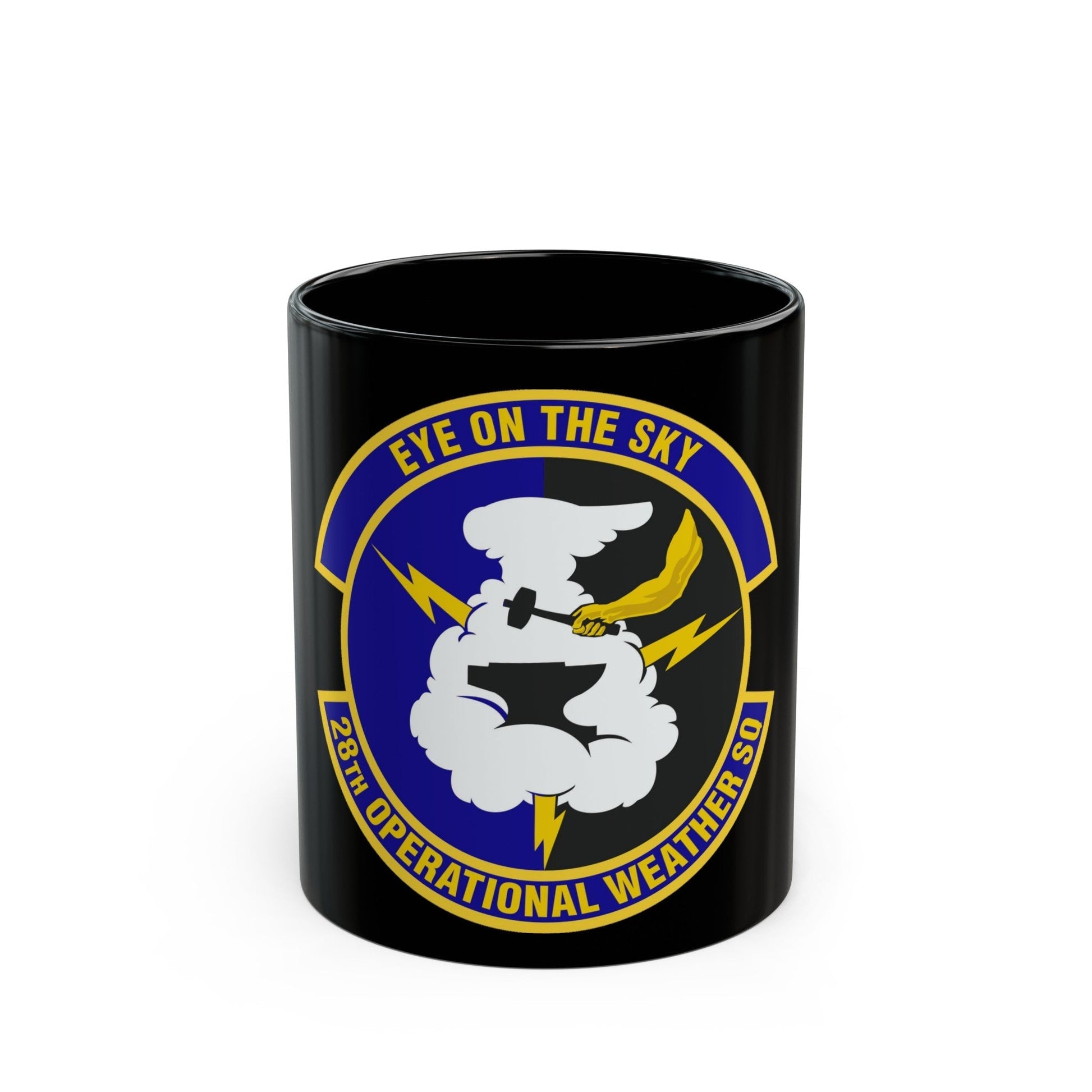 28th Operational Weather Squadron (U.S. Air Force) Black Coffee Mug-11oz-The Sticker Space