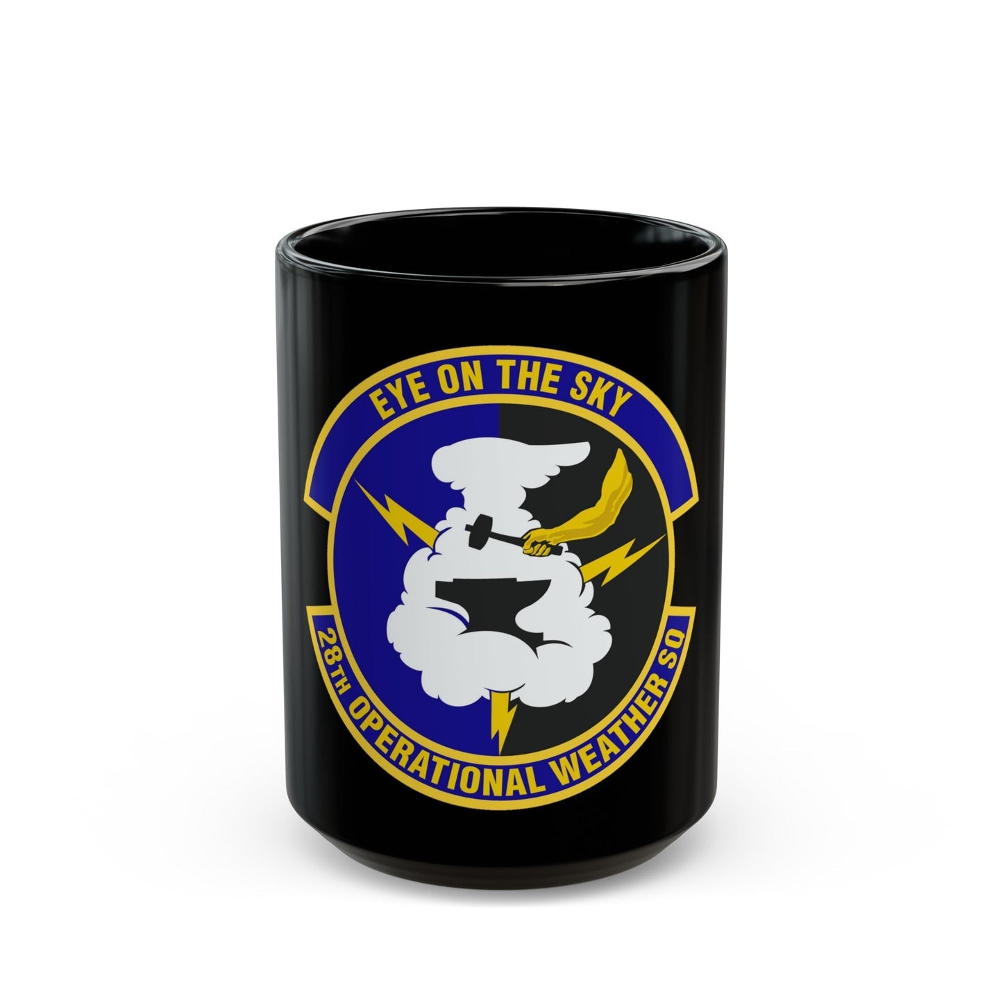 28th Operational Weather Squadron (U.S. Air Force) Black Coffee Mug-15oz-The Sticker Space