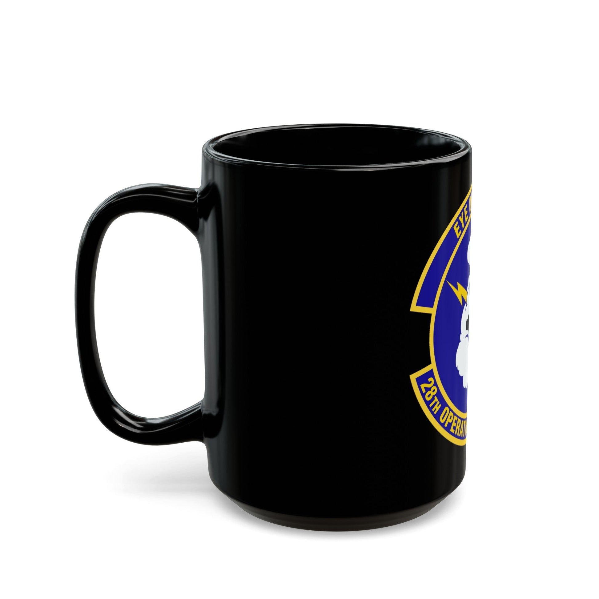 28th Operational Weather Squadron (U.S. Air Force) Black Coffee Mug-The Sticker Space