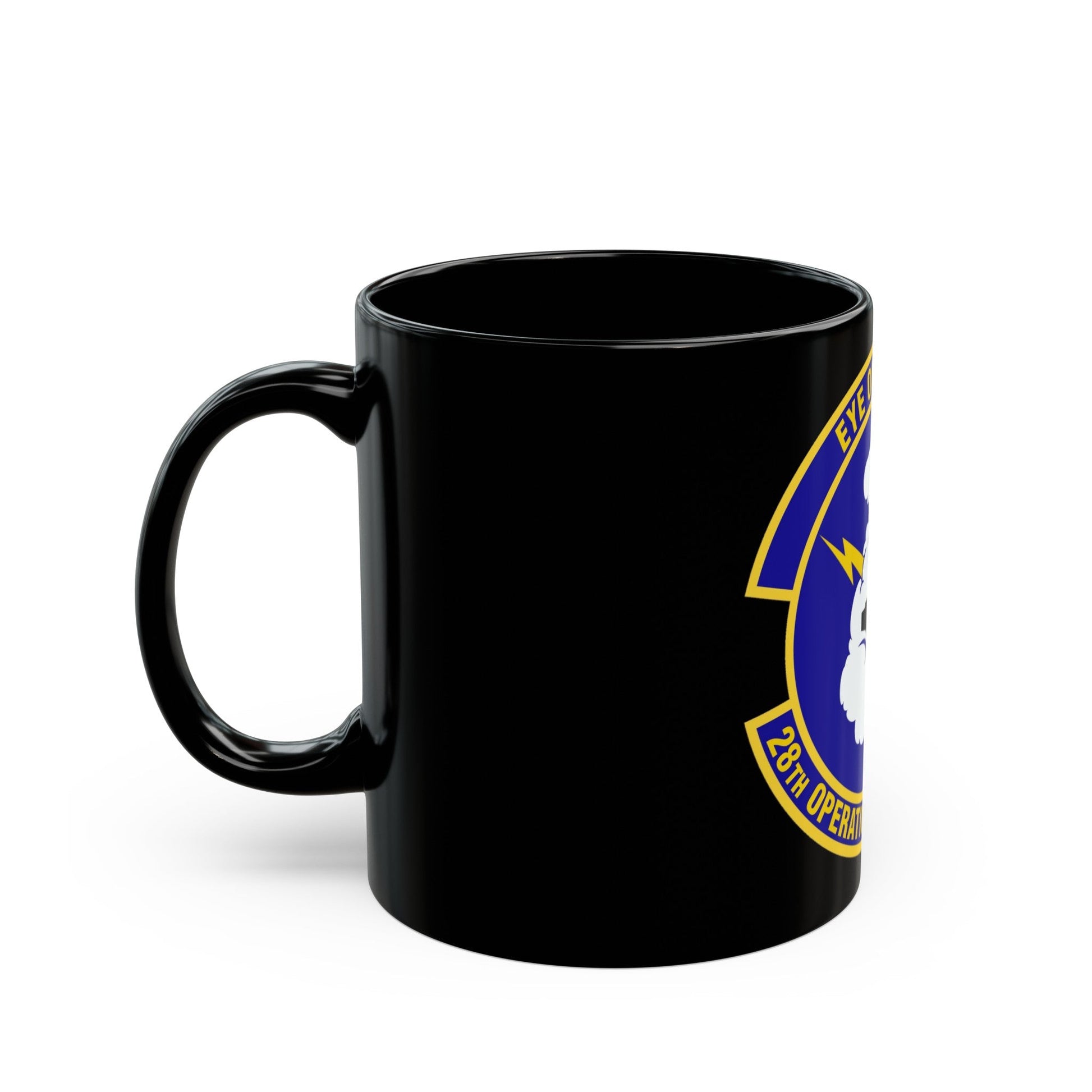 28th Operational Weather Squadron (U.S. Air Force) Black Coffee Mug-The Sticker Space