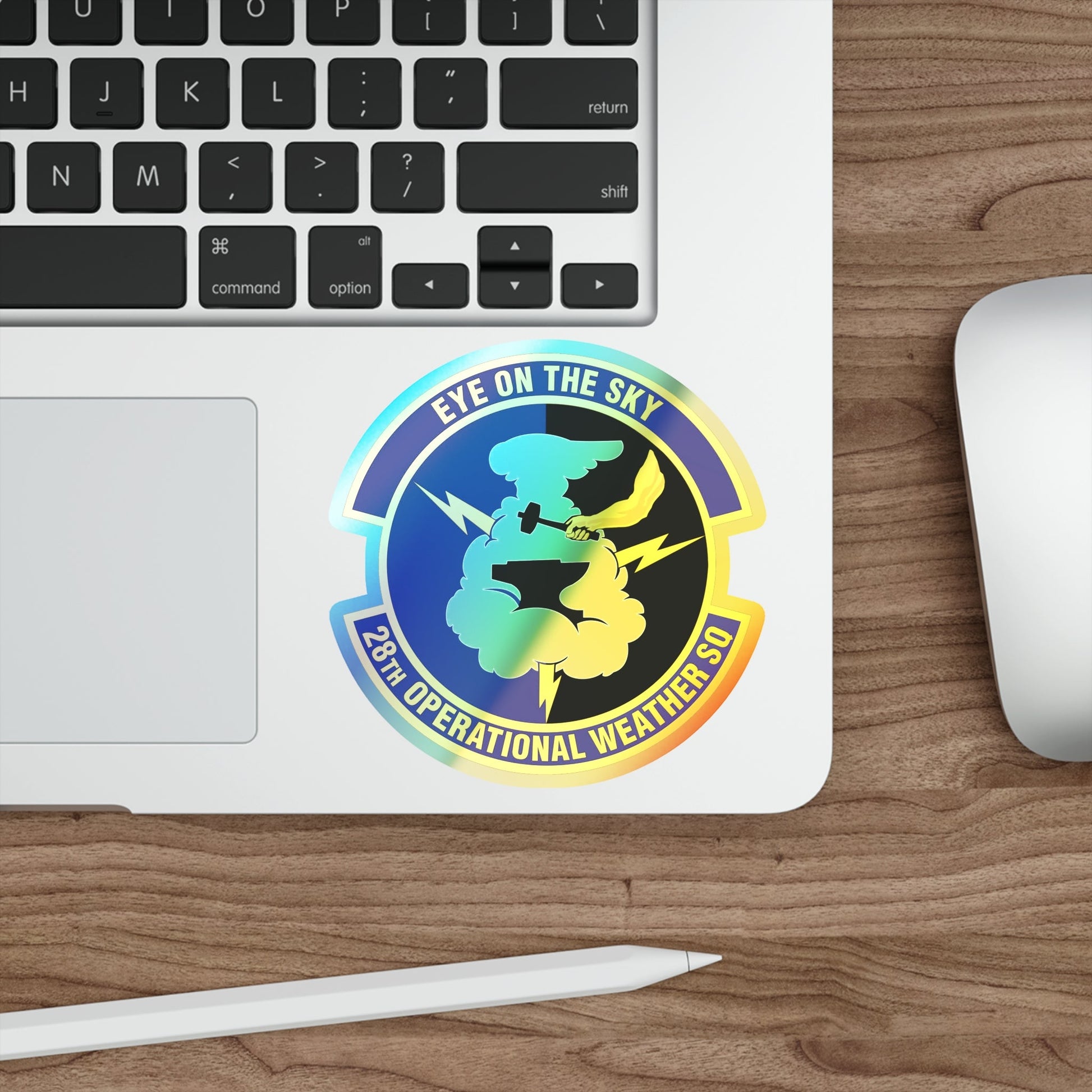 28th Operational Weather Squadron (U.S. Air Force) Holographic STICKER Die-Cut Vinyl Decal-The Sticker Space