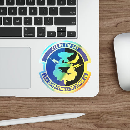 28th Operational Weather Squadron (U.S. Air Force) Holographic STICKER Die-Cut Vinyl Decal-The Sticker Space