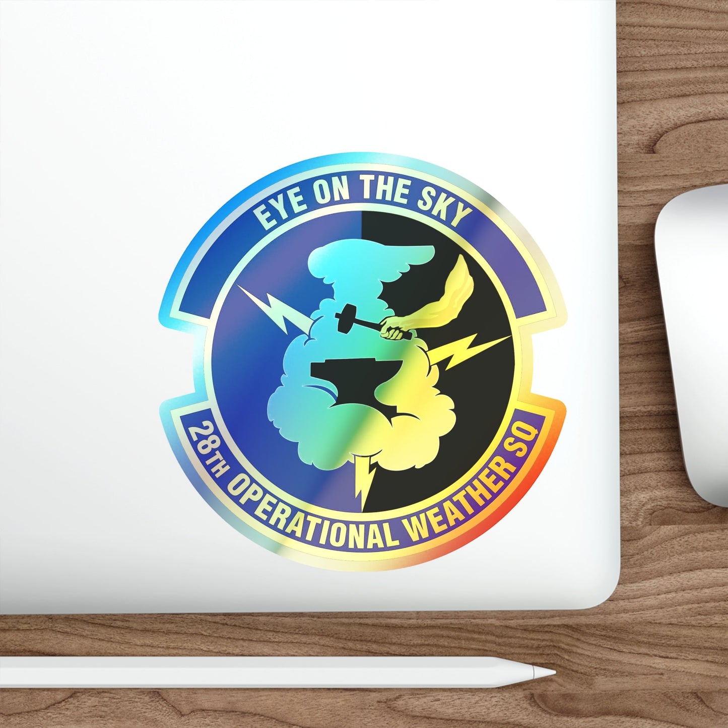 28th Operational Weather Squadron (U.S. Air Force) Holographic STICKER Die-Cut Vinyl Decal-The Sticker Space