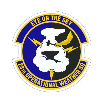 28th Operational Weather Squadron (U.S. Air Force) STICKER Vinyl Die-Cut Decal-5 Inch-The Sticker Space