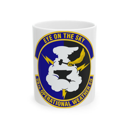 28th Operational Weather Squadron (U.S. Air Force) White Coffee Mug-11oz-The Sticker Space