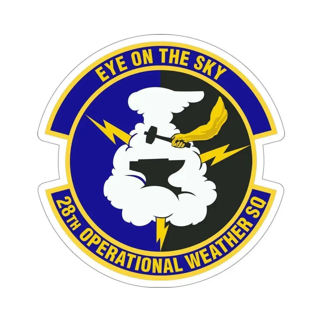 28th Operational Weather Squadron (U.S. Air Force) STICKER Vinyl Die-Cut Decal 4 Inch - The Sticker Space