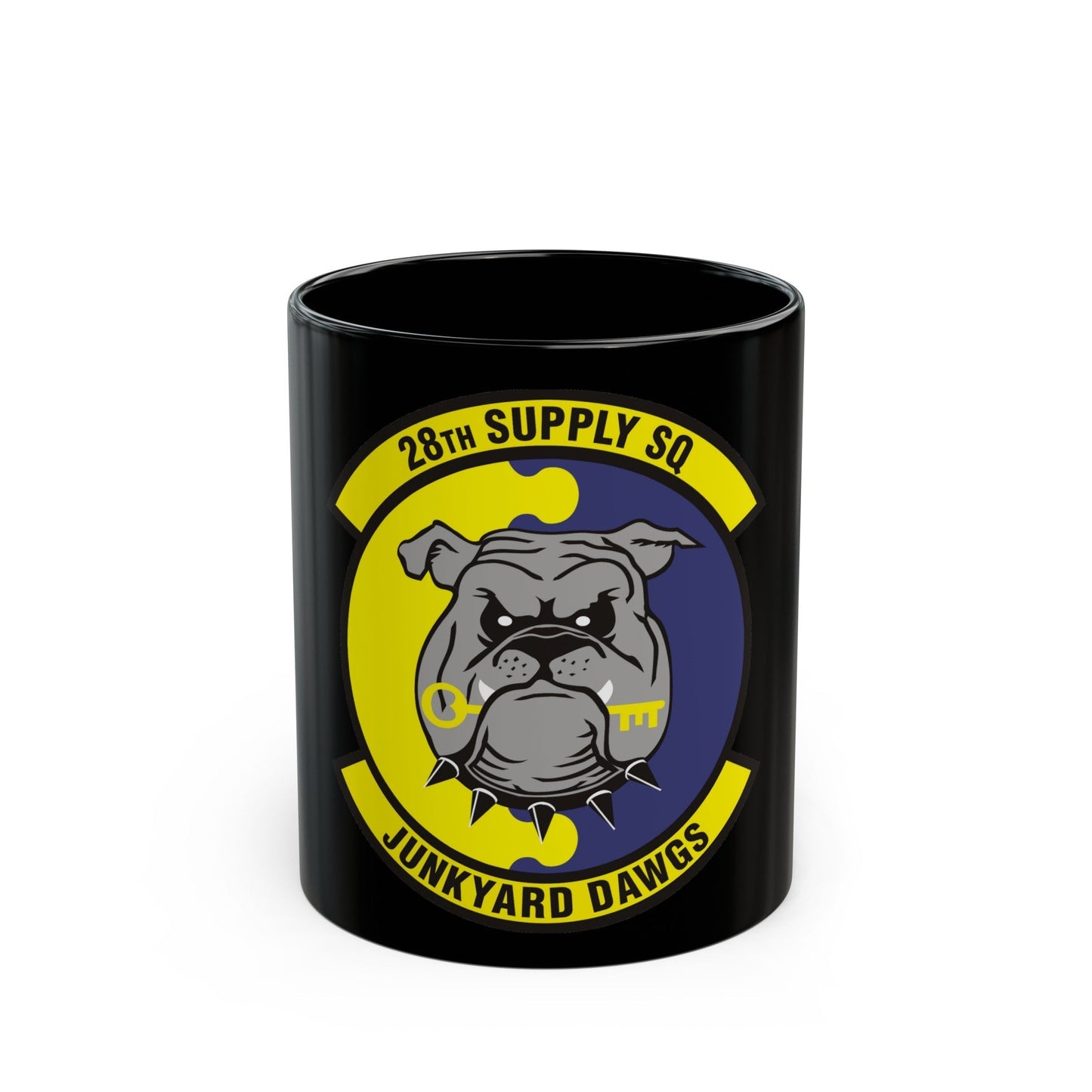 28th Supply Squadron (U.S. Air Force) Black Coffee Mug-11oz-The Sticker Space