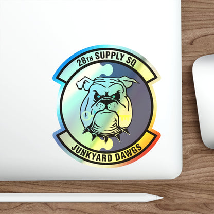 28th Supply Squadron (U.S. Air Force) Holographic STICKER Die-Cut Vinyl Decal-The Sticker Space