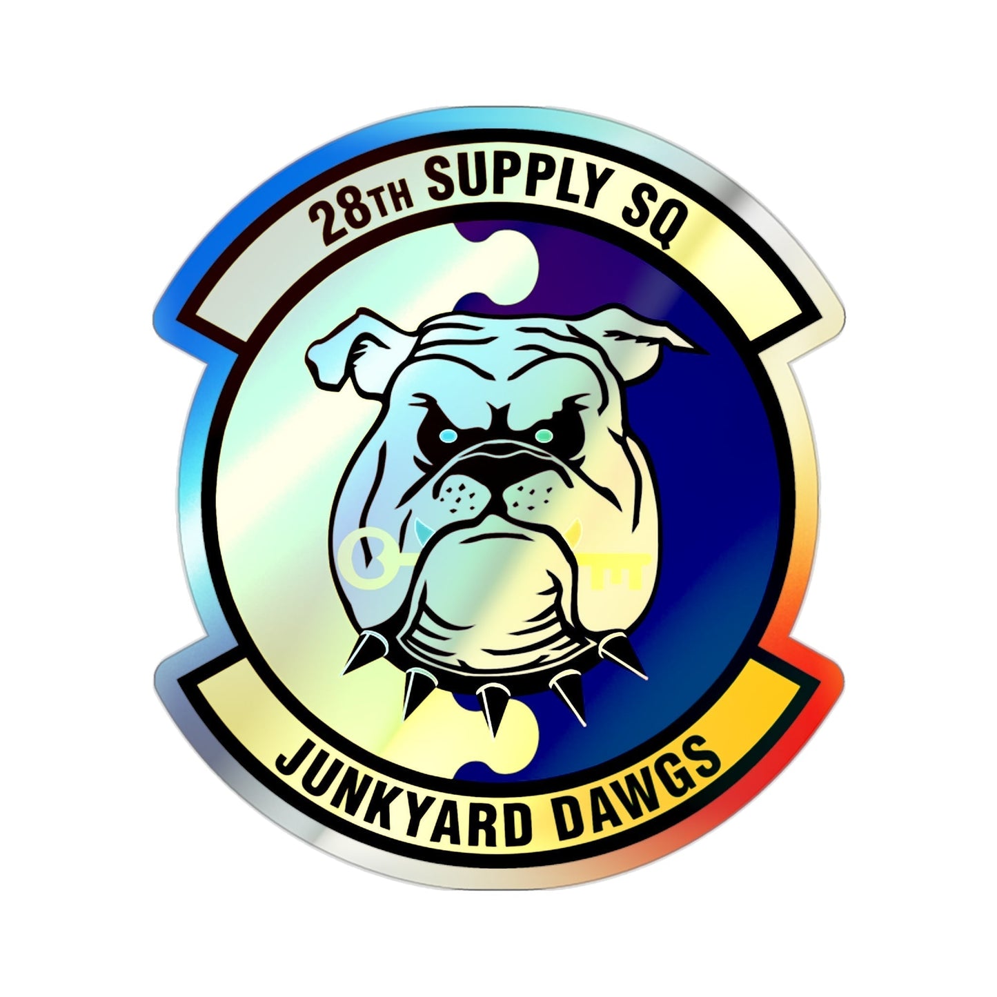 28th Supply Squadron (U.S. Air Force) Holographic STICKER Die-Cut Vinyl Decal-2 Inch-The Sticker Space