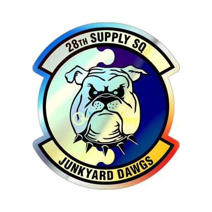 28th Supply Squadron (U.S. Air Force) Holographic STICKER Die-Cut Vinyl Decal-2 Inch-The Sticker Space