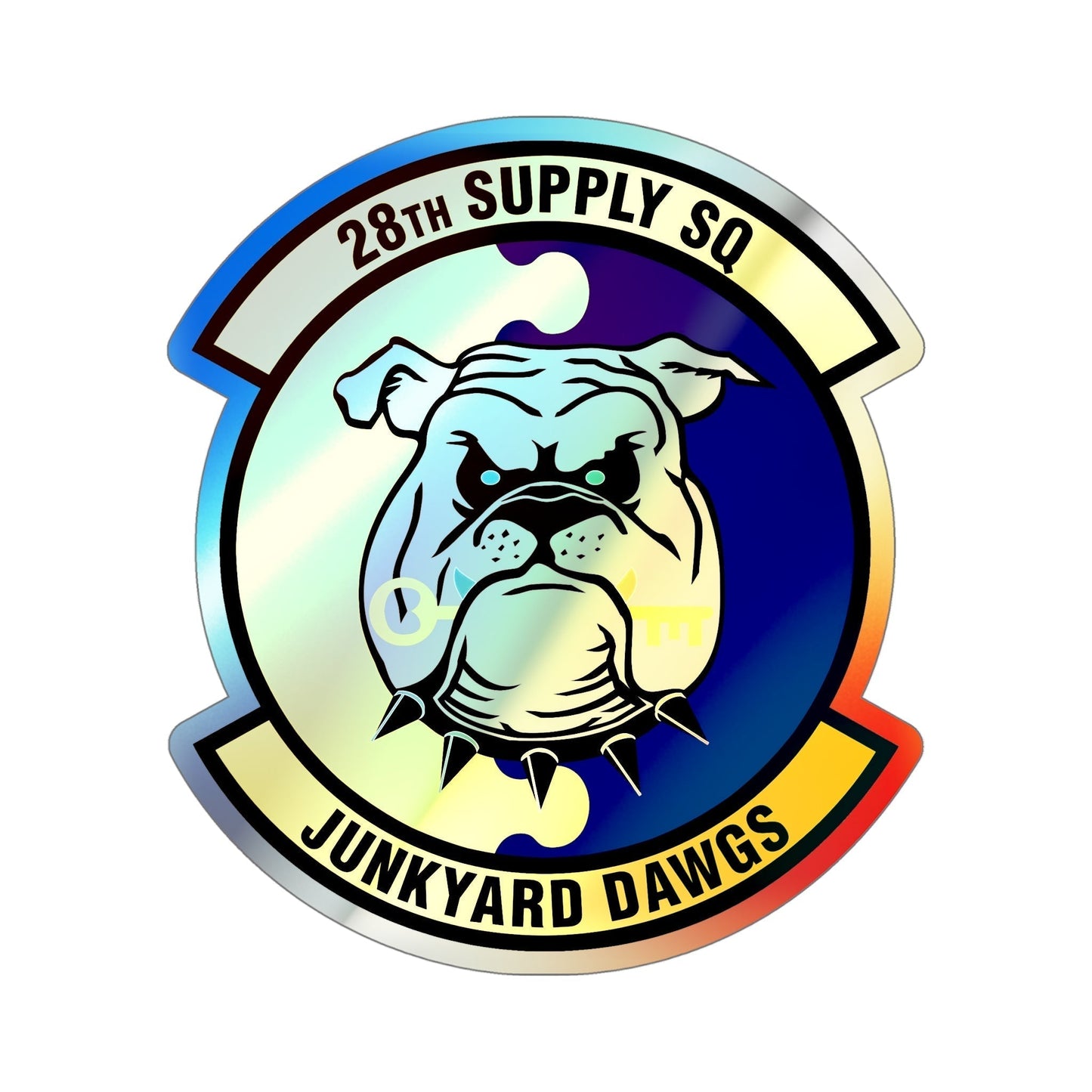 28th Supply Squadron (U.S. Air Force) Holographic STICKER Die-Cut Vinyl Decal-6 Inch-The Sticker Space