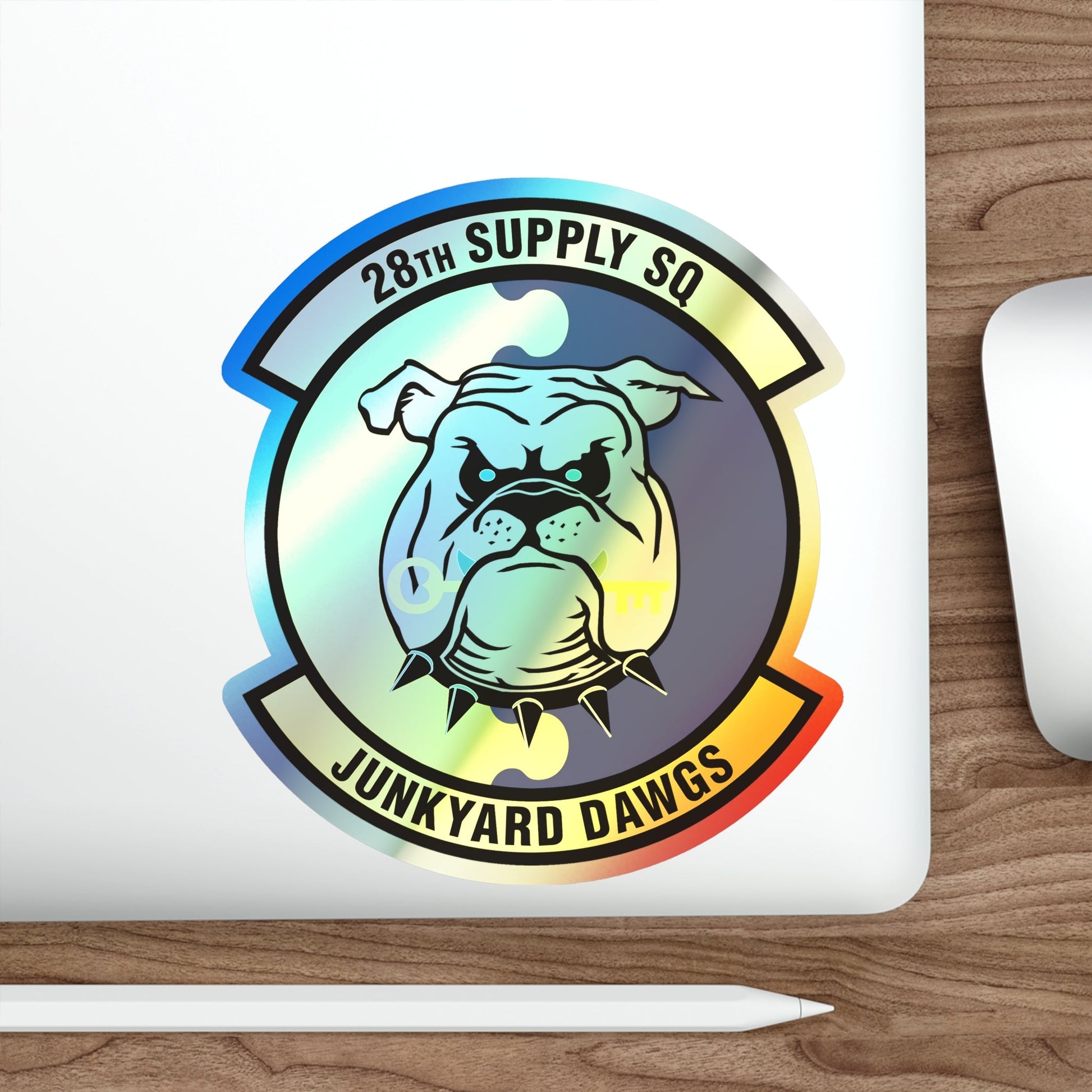 28th Supply Squadron (U.S. Air Force) Holographic STICKER Die-Cut Vinyl Decal-The Sticker Space