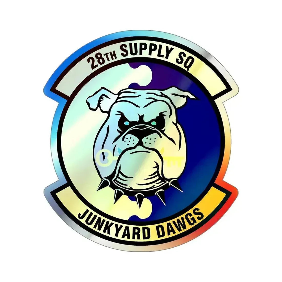28th Supply Squadron (U.S. Air Force) Holographic STICKER Die-Cut Vinyl Decal 5 Inch Holographic - The Sticker Space