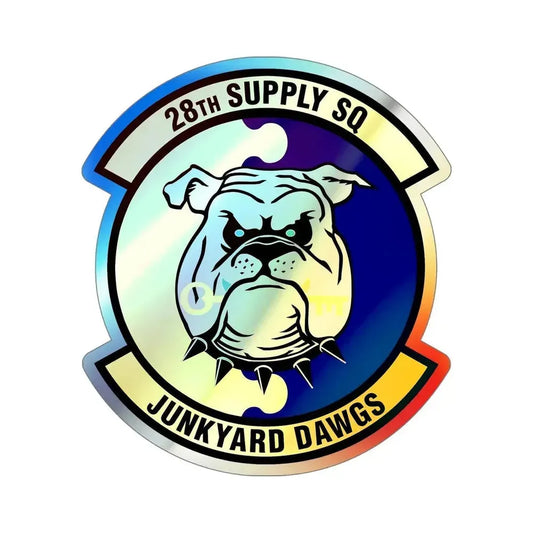 28th Supply Squadron (U.S. Air Force) Holographic STICKER Die-Cut Vinyl Decal 6 Inch Holographic - The Sticker Space