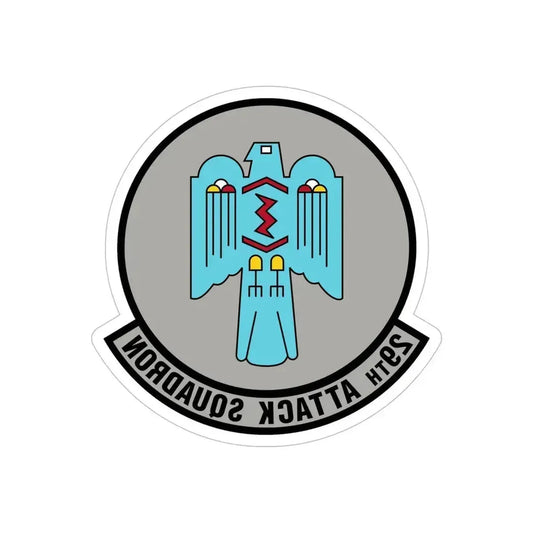 29 Attack Squadron ACC (U.S. Air Force) REVERSE PRINT Transparent Die-Cut STICKER 6 Inch Die-Cut Transparent - The Sticker Space