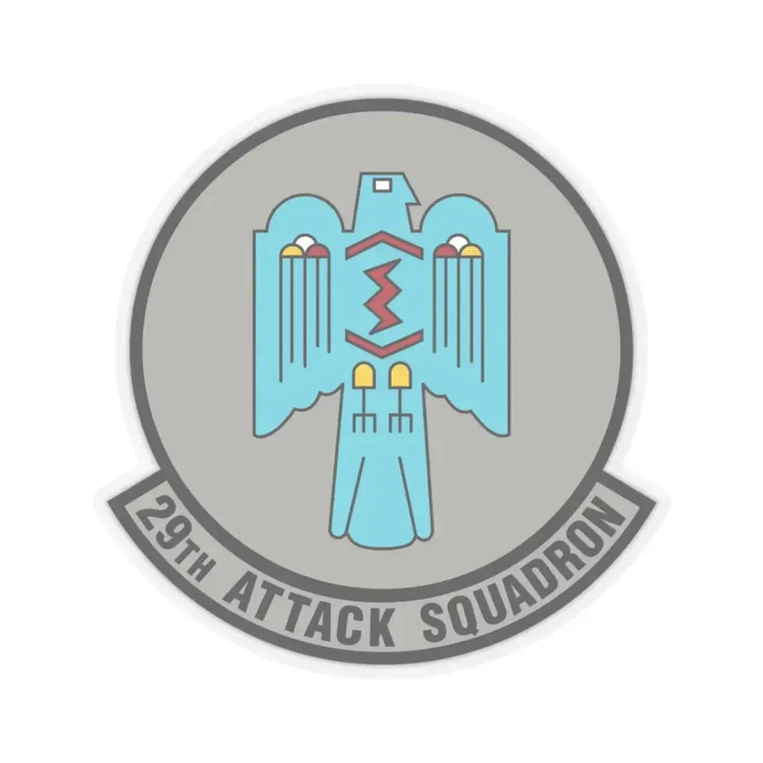 29 Attack Squadron ACC (U.S. Air Force) STICKER Vinyl Kiss-Cut Decal 3 Inch Transparent - The Sticker Space